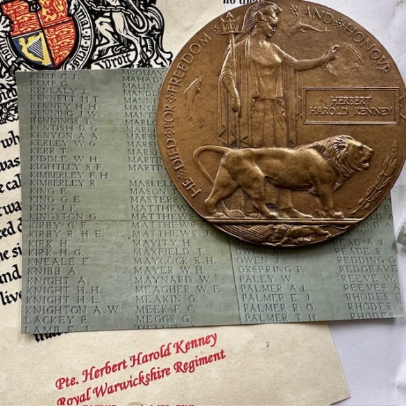 WW1 Death Plaque 17